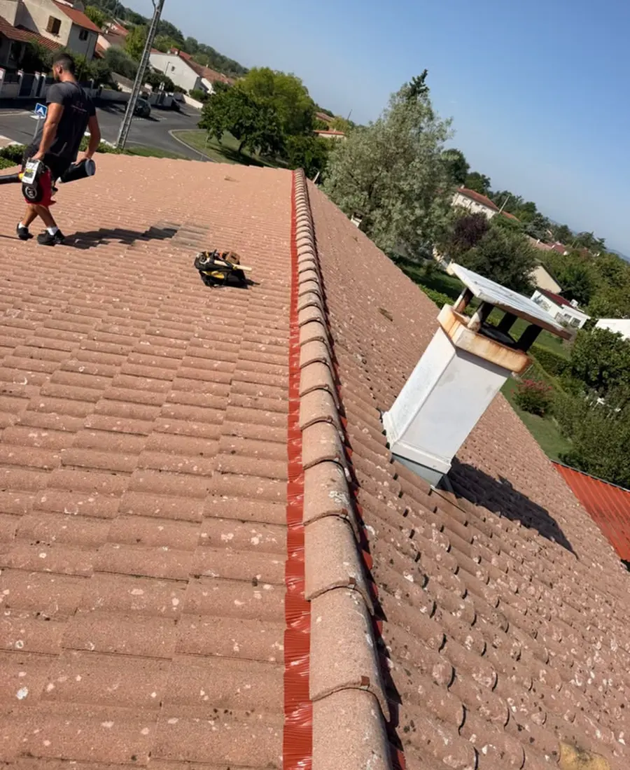 Faîtage à sec sur closoir ventilé