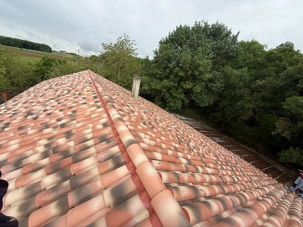 Tuiles neuves nuancées